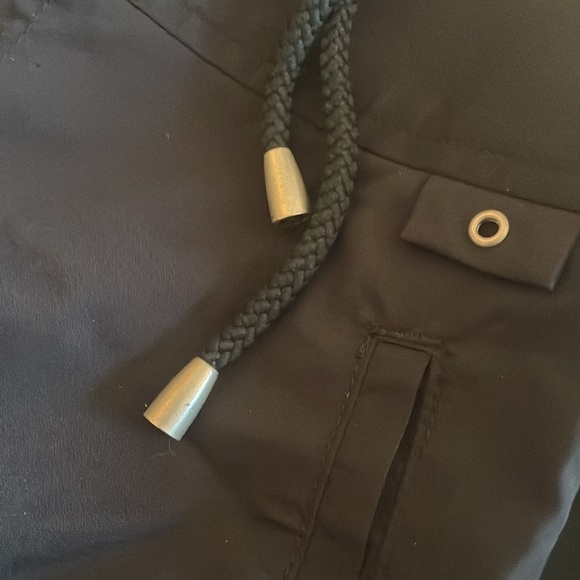 Chicos Womens Black nylon track pants Size 1.5 M / 10 Black Non-Stretch Pockets - Picture 6 of 12